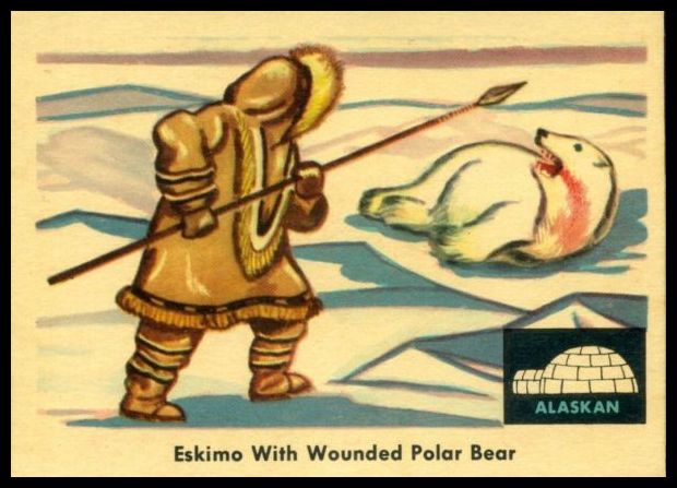 75 Eskimo With Wounded Polar Bear